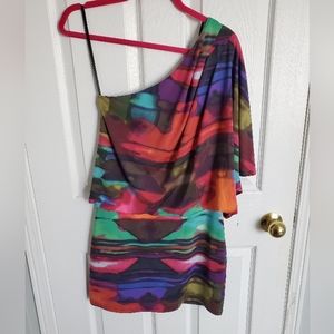 Jessica Simpson one shoulder dress.